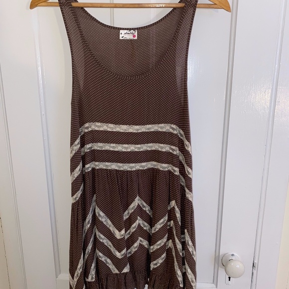 Free People Voile and Lace Trapeze Slip Dress - Picture 2 of 6